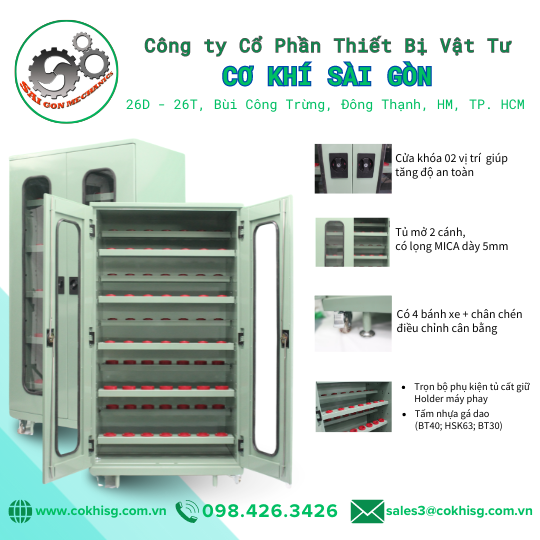 TỦ CẤT GIỮ HOLDER MÁY PHAY